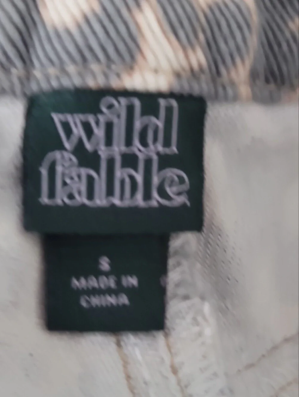 wild fable Men's Leopard-Print Chinos in Beige and Gray